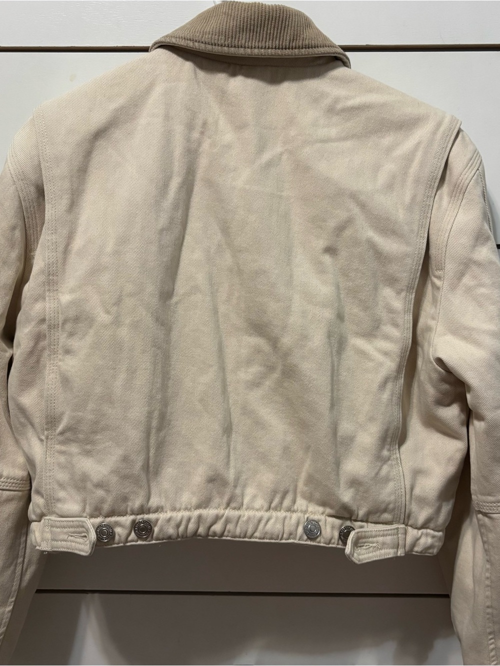 Abercrombie Cropped Twill Workwear Barn Jacket - Picture 3 of 5